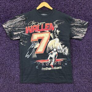Morgan Wallen I'm The Problem Double Sided Racing T-Shirt Size Medium